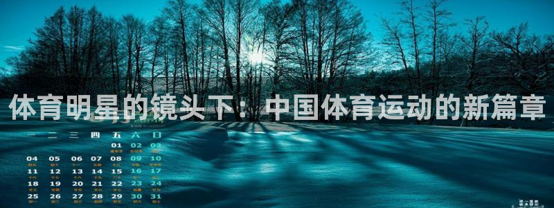 杏耀注册平台：体育明星的镜头下：中国体育运动的新篇章
